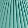 2_Springcrest Lita Turquoise Blue Green Velvet Pleated Shade 7x15x10 (Spider) more views