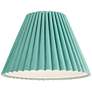 3_Springcrest Lita Turquoise Blue Green Velvet Pleated Shade 7x15x10 (Spider) more views