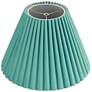 4_Springcrest Lita Turquoise Blue Green Velvet Pleated Shade 7x15x10 (Spider) more views