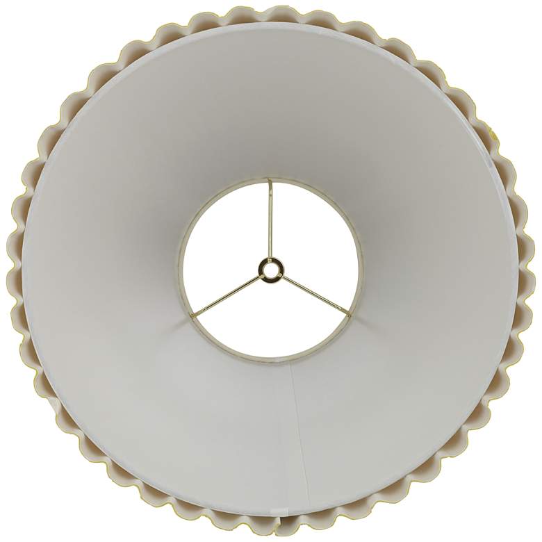 Image 5 Springcrest Lita Yellow Velvet Pleated Lamp Shade 7x15x10 (Spider) more views
