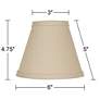 5_Springcrest Livi Beige Linen Mini Clip Shade 3x6x5 (Clip-On) more views