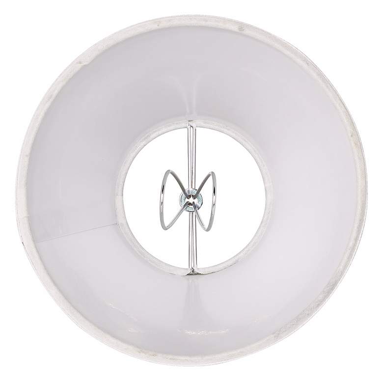 Image 2 Springcrest Livi White Linen Mini Empire Shade 3x6x5 (Clip-On) more views