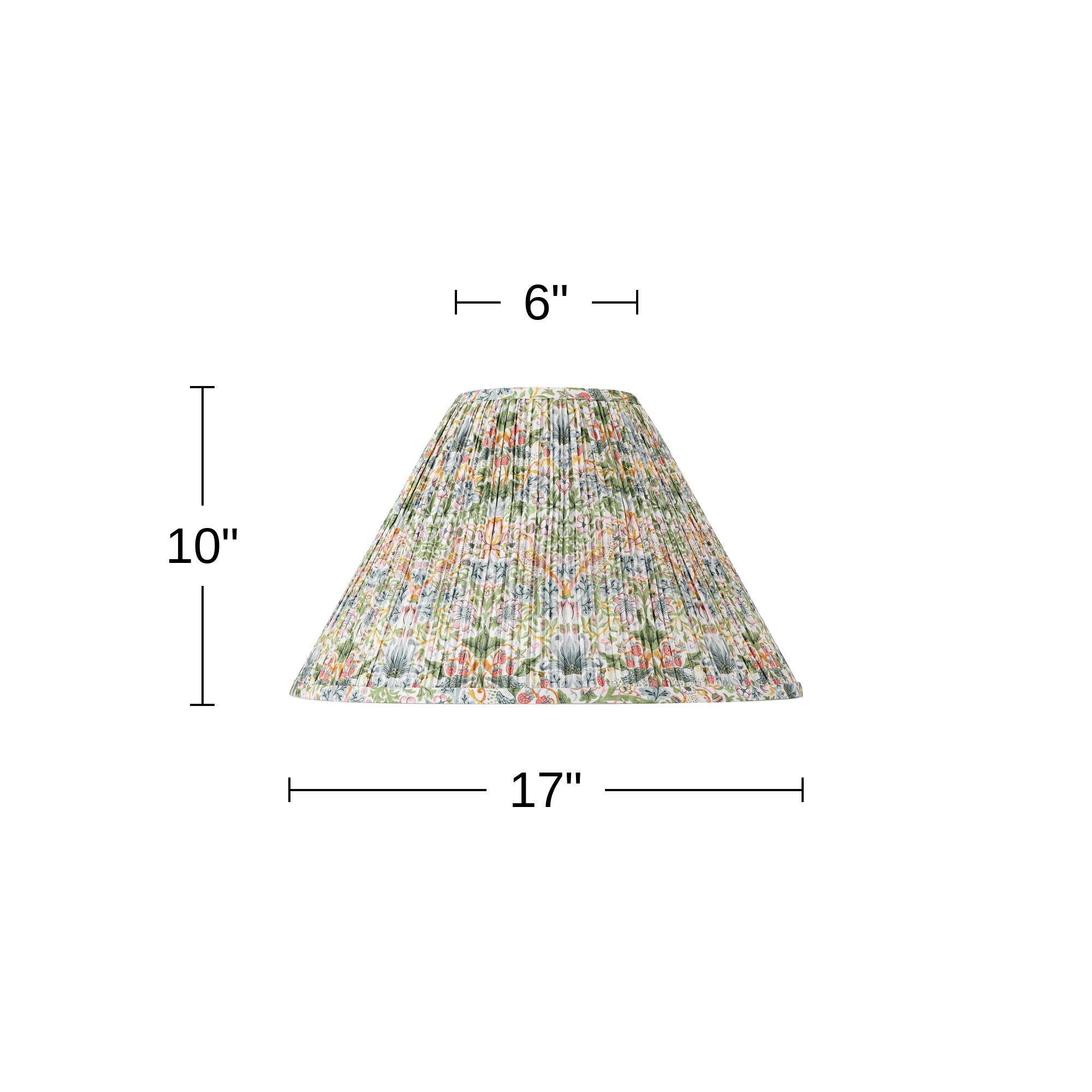 Image 7 Springcrest Lizzy Colors Floral Pleated Empire Shade 6x17x10x11.5 (Spider) more views