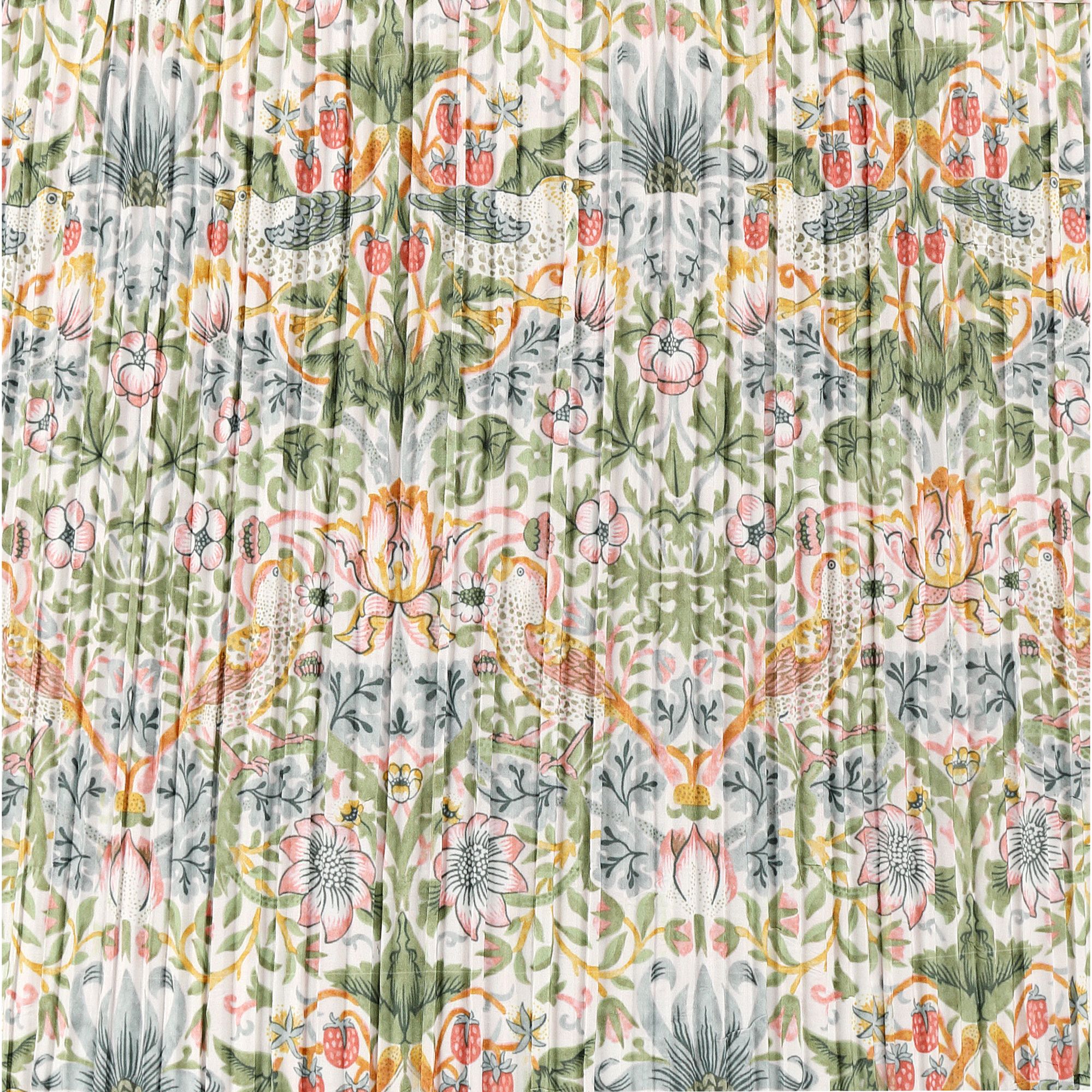 Image 2 Springcrest Lizzy Multi-Color Floral Pleated Drum Shade 14x16x11 (Spider) more views
