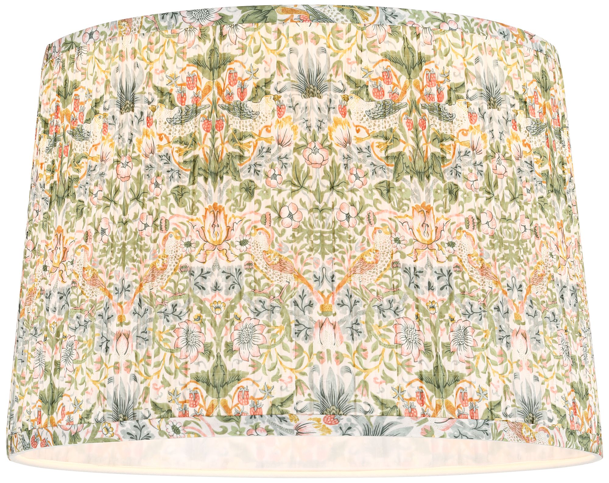 Image 3 Springcrest Lizzy Multi-Color Floral Pleated Drum Shade 14x16x11 (Spider) more views