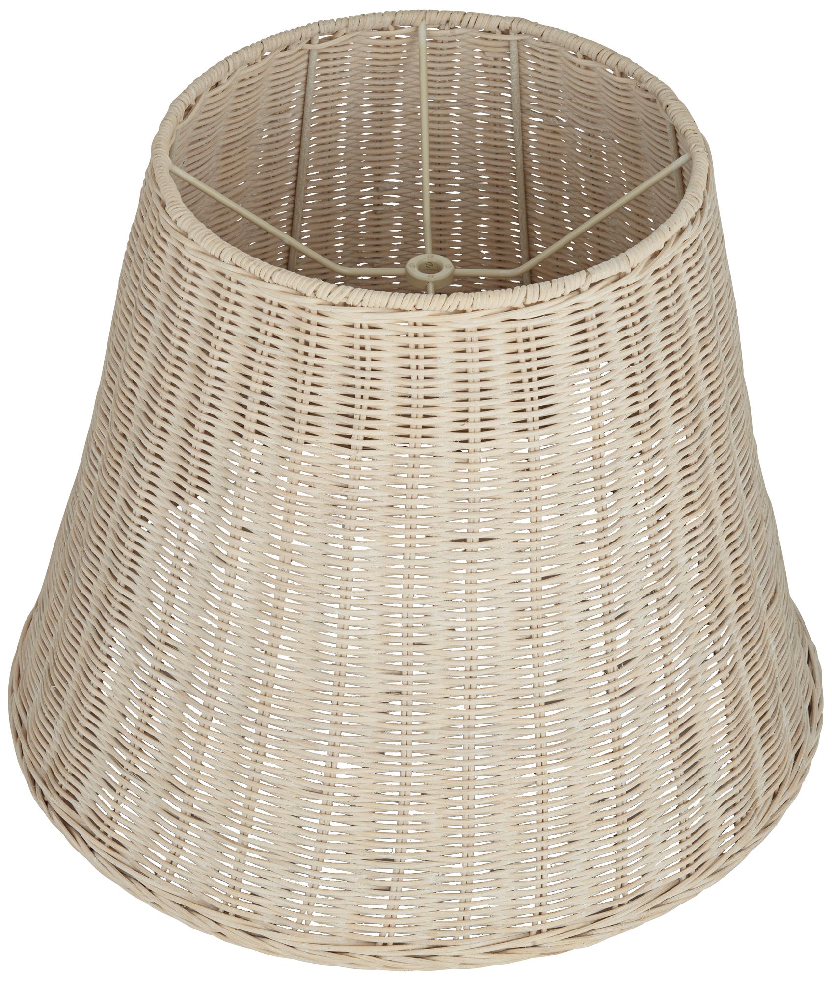 Image 4 Springcrest Lydia Soft Beige Rattan Lamp Shade 10x16x13.25 (Spider) more views