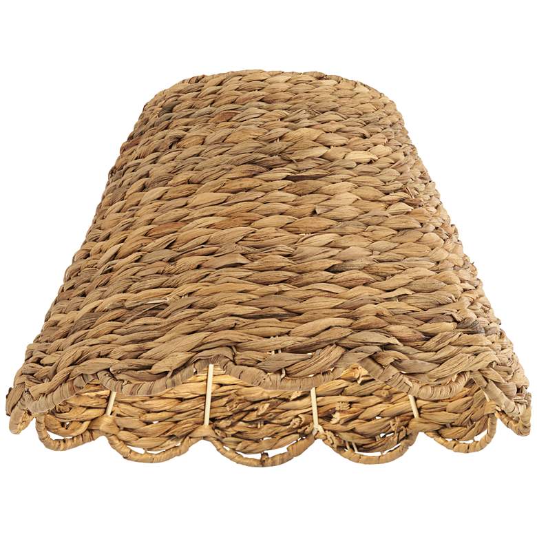 Image 3 Springcrest Mambo Scalloped Water Grass Lamp Shade  7x15x9.5 (Spider) more views