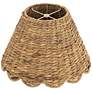 4_Springcrest Mambo Scalloped Water Grass Lamp Shade  7x15x9.5 (Spider) more views