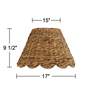7_Springcrest Mambo Scalloped Water Grass Lamp Shade  7x15x9.5 (Spider) more views