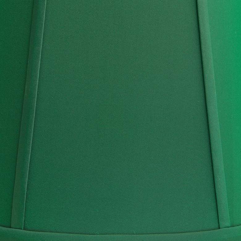Image 2 Springcrest Mapo Emerald Green Empire Drum Shade 11x17x11 (Spider) more views