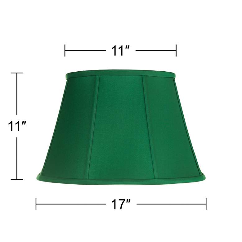 Image 7 Springcrest Mapo Emerald Green Empire Drum Shade 11x17x11 (Spider) more views