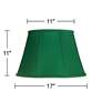 7_Springcrest Mapo Emerald Green Empire Drum Shade 11x17x11 (Spider) more views