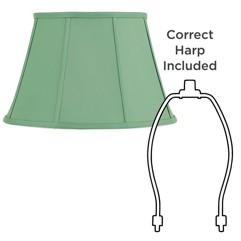 Image 6 Springcrest Mapo Green Softback Empire Lamp Shade 11x17x11 (Spider) more views