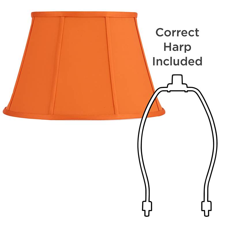 Image 6 Springcrest Mapo Orange Softback Empire Lamp Shade 11x17x11 (Spider) more views