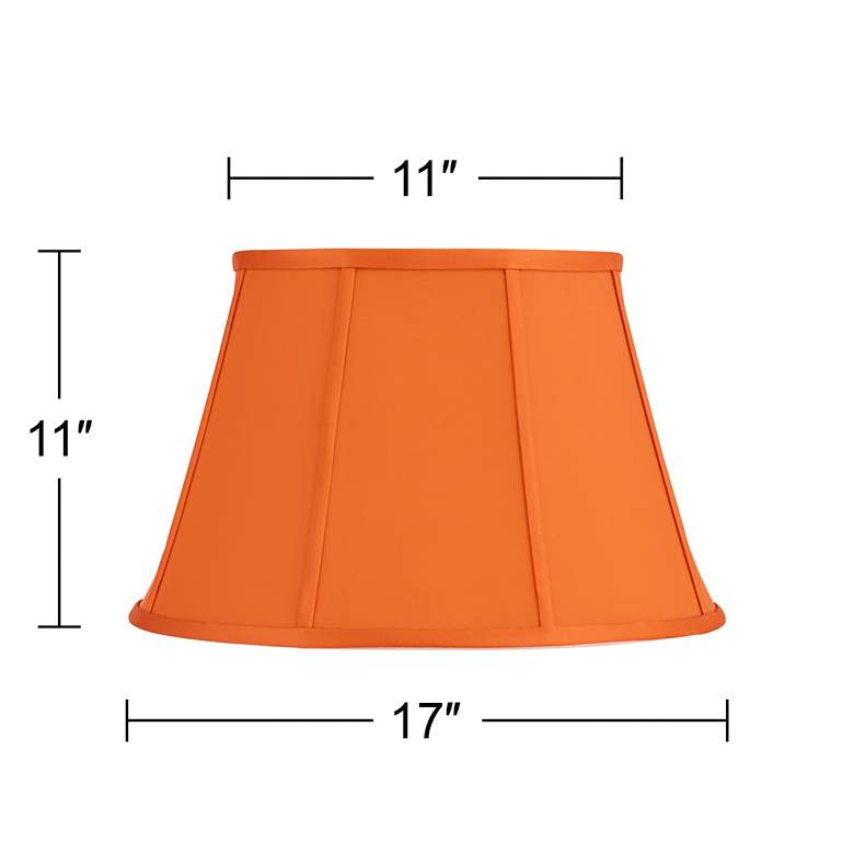 Image 7 Springcrest Mapo Orange Softback Empire Lamp Shade 11x17x11 (Spider) more views