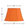 7_Springcrest Mapo Orange Softback Empire Lamp Shade 11x17x11 (Spider) more views