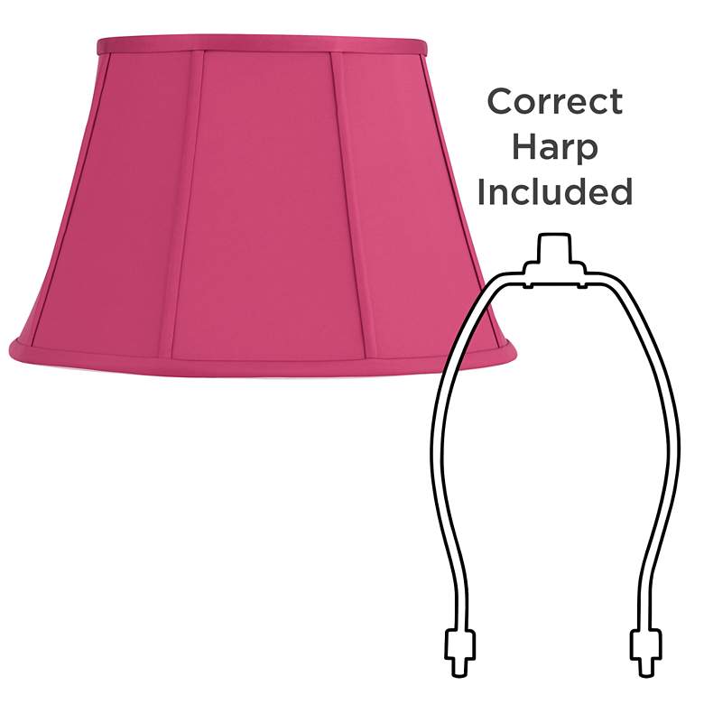 Image 6 Springcrest Mapo Pink Raspberry Empire Lamp Shade 11x17x11 (Spider) more views
