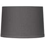 1_Springcrest Marlee Charcoal Gray Linen Drum Lamp Shade 15X16X11 (Spider)
