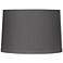 Springcrest Marlee Charcoal Gray Linen Drum Lamp Shade 15X16X11 (Spider)