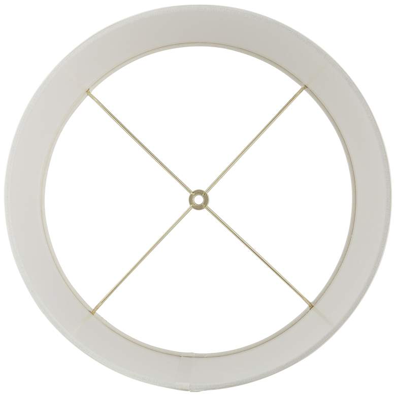 Image 4 Springcrest Marlee Off-White Linen Drum Lamp Shade 15X16X11 (Spider) more views