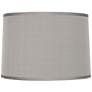 Thumbnail1 of Springcrest Marlee Platinum Gray Faux Silk Lamp Shade 15x16x11 (Spider)