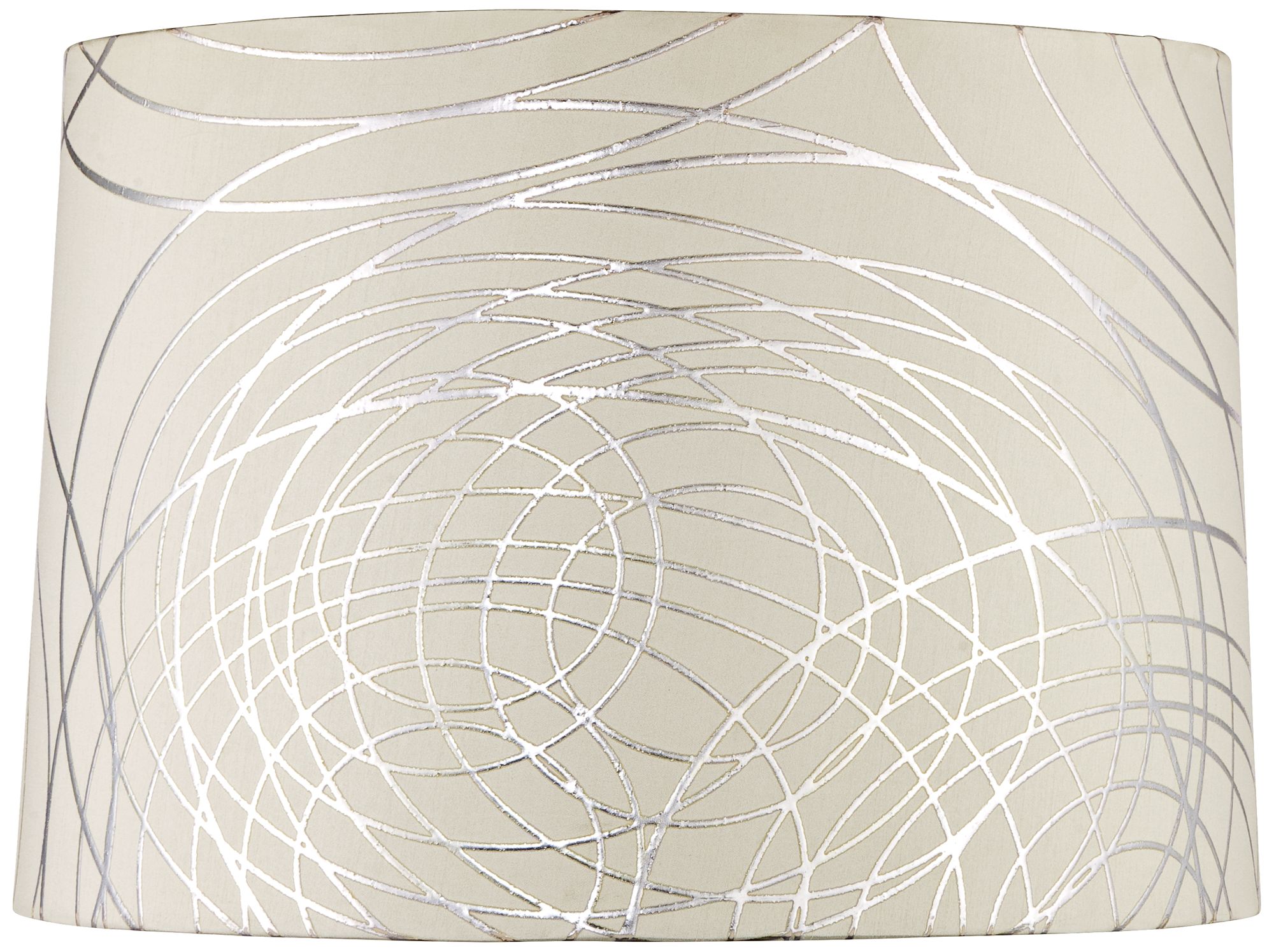 Springcrest Marlee  Silver Circles Drum Shade 15x16x11 (Spider)