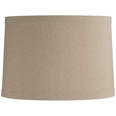 Springcrest Marlee Taupe Linen Drum Shade 15x16x11 (Spider)