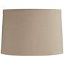 Thumbnail1 of Springcrest Marlee Taupe Linen Drum Shade 15x16x11 (Spider)