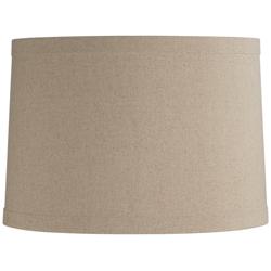 Springcrest Marlee Taupe Linen Drum Shade 15x16x11 (Spider)