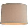 Thumbnail3 of Springcrest Marlee Taupe Linen Drum Shade 15x16x11 (Spider) more views