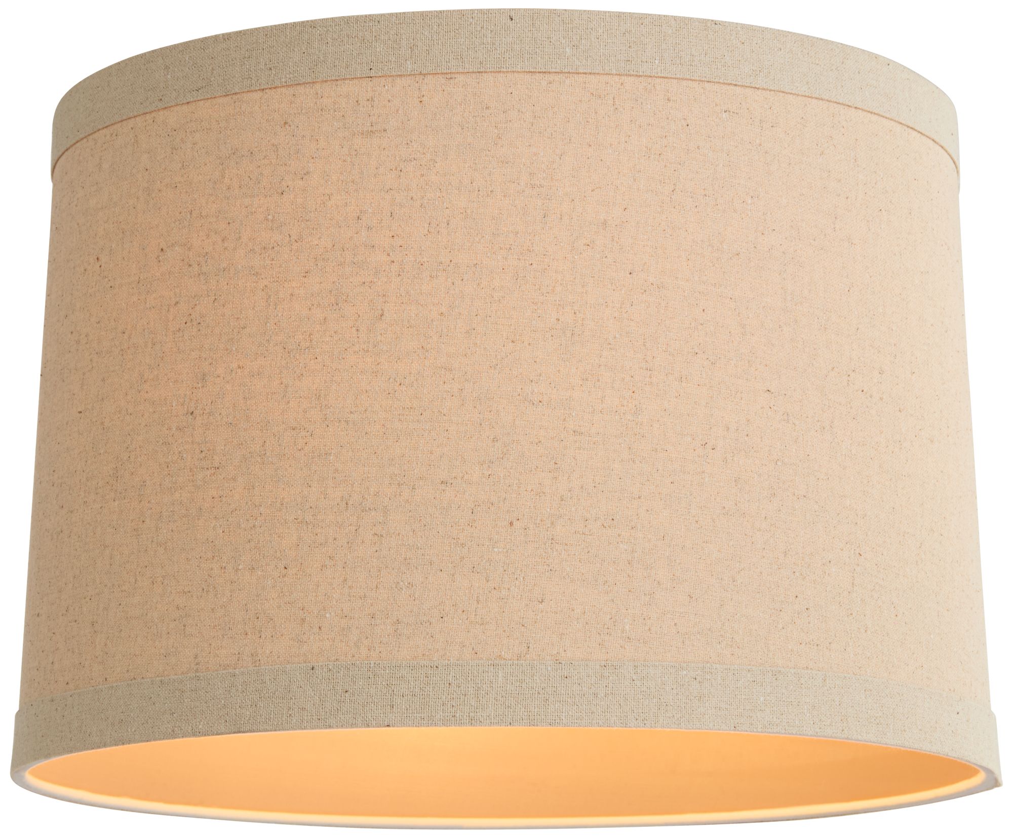 Springcrest Marlee Taupe Linen Drum Shade 15x16x11 (Spider)