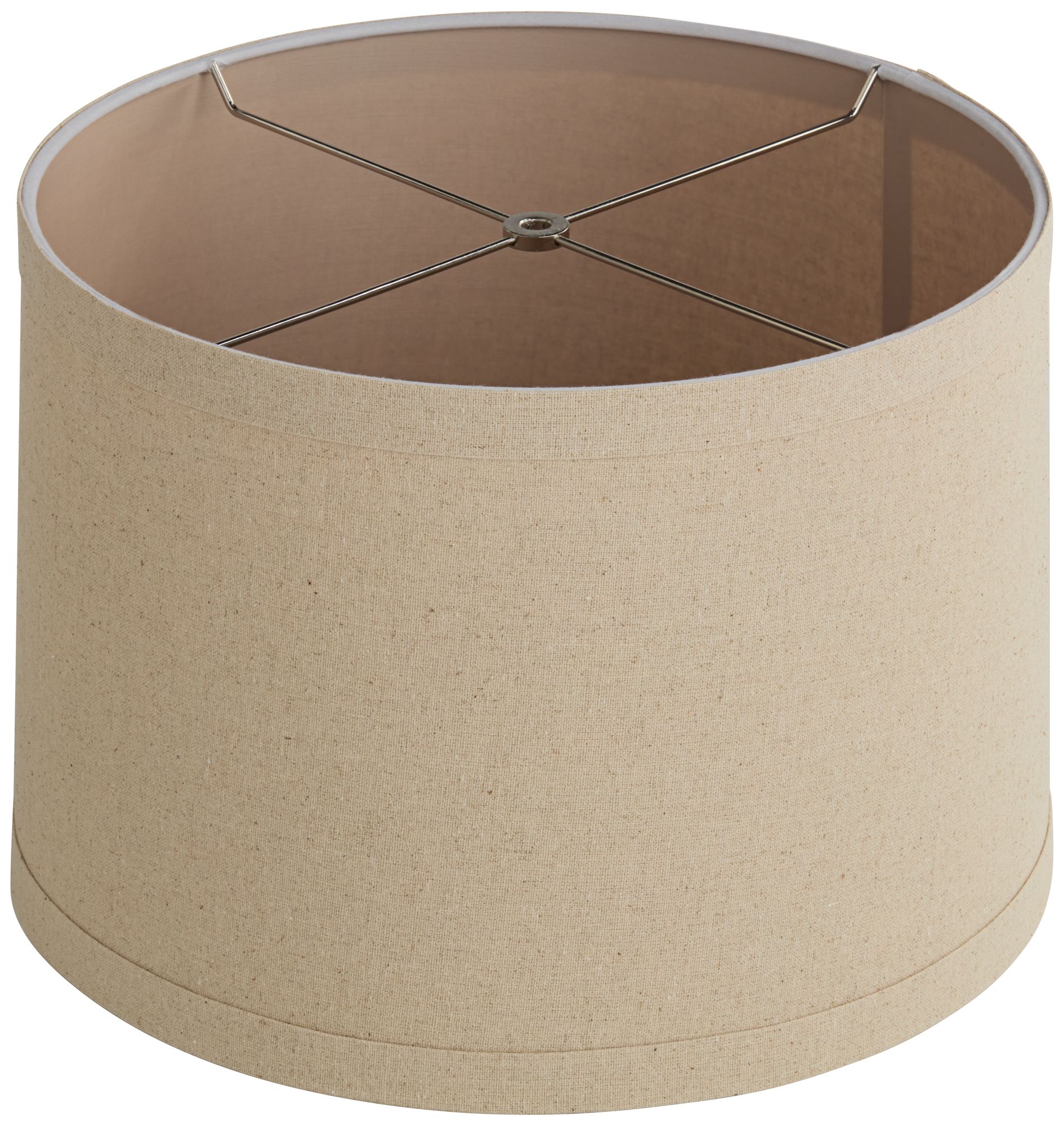 Springcrest Marlee Taupe Linen Drum Shade 15x16x11 (Spider)