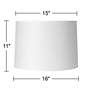 5_Springcrest Marlee White Paper Hardback Drum Lamp Shade 15x16x11 (Spider) more views