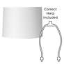 6_Springcrest Marlee White Paper Hardback Drum Lamp Shade 15x16x11 (Spider) more views