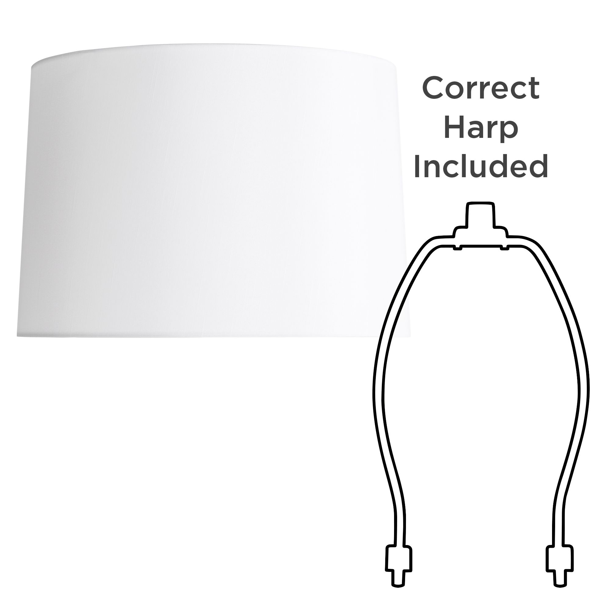 Springcrest Marlee White Polyester Drum Lamp Shade 15x16x11 (Spider)