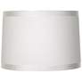 Thumbnail1 of Springcrest Marlee White Ribbon Trim Tapered Drum Shade 15x16x11 (Spider)