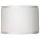 Springcrest Marlee White Ribbon Trim Tapered Drum Shade 15x16x11 (Spider)