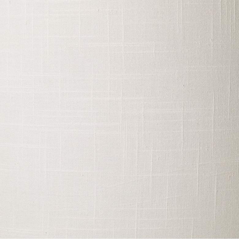 Image 2 Springcrest Marlee White Ribbon Trim Tapered Drum Shade 15x16x11 (Spider) more views