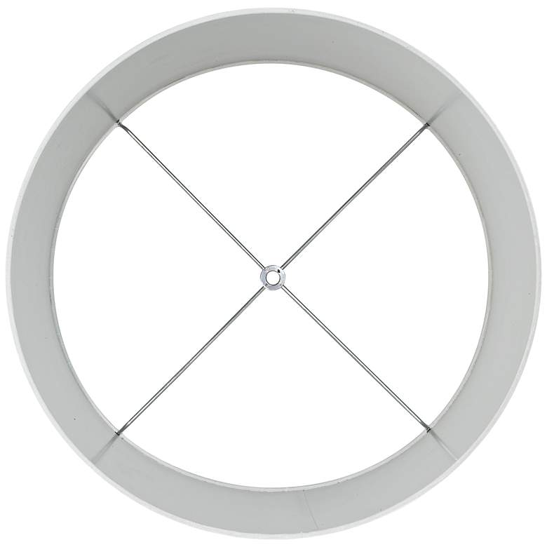 Image 4 Springcrest Marlee White Ribbon Trim Tapered Drum Shade 15x16x11 (Spider) more views