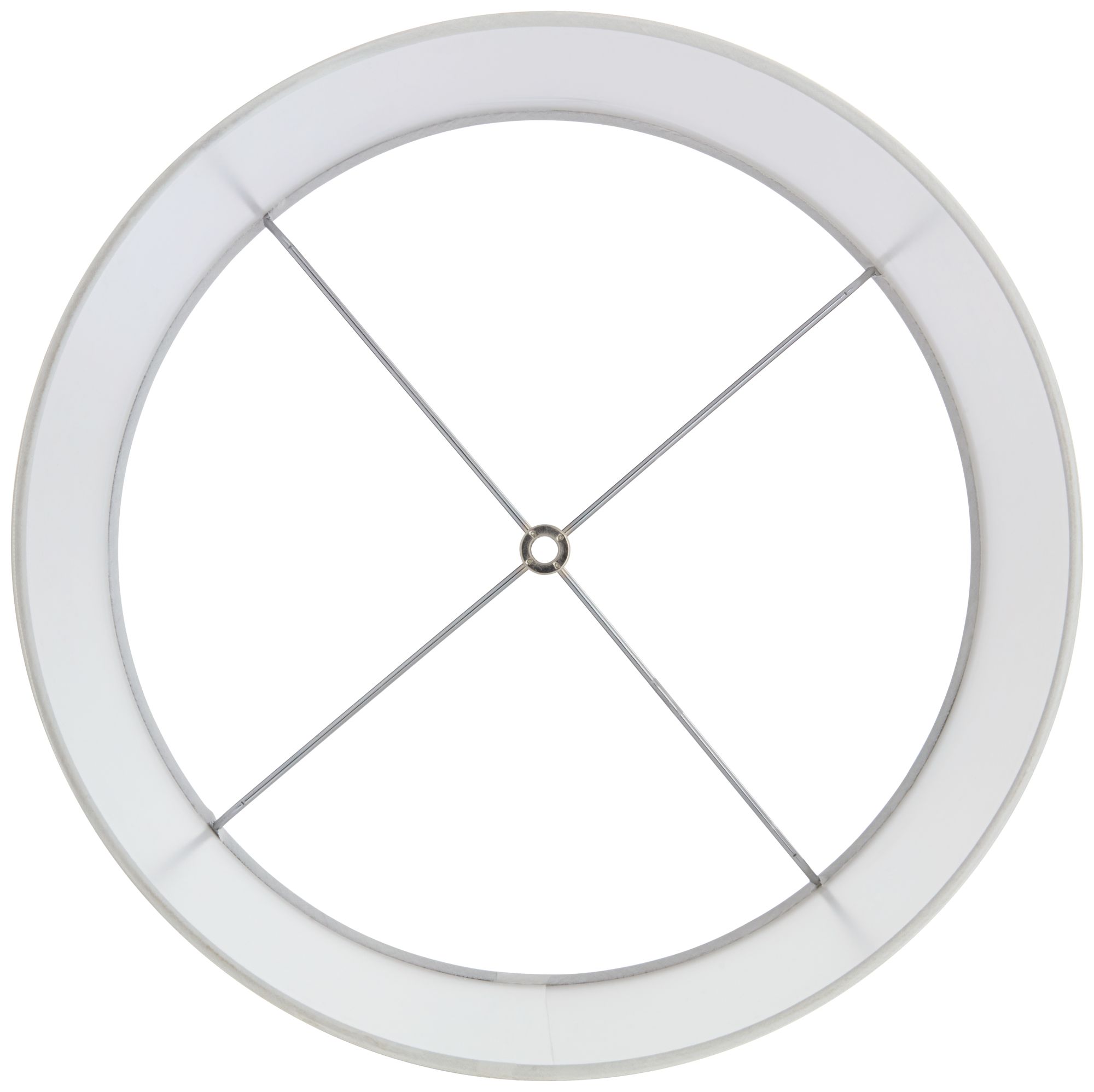 Springcrest Marlee White Ribbon Trim Tapered Drum Shade 15x16x11 (Spider)