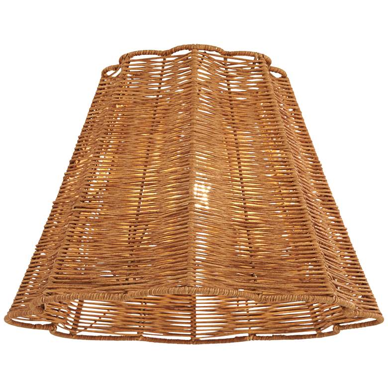 Springcrest Shade Springcrest Maurice Natural Dark Rattan Lamp Shade by Springcrest ...