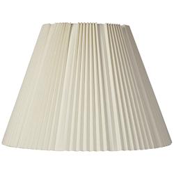 Springcrest Mavin Off-White Knife Pleated Lamp Shade 9x17x12.25 (Spider)