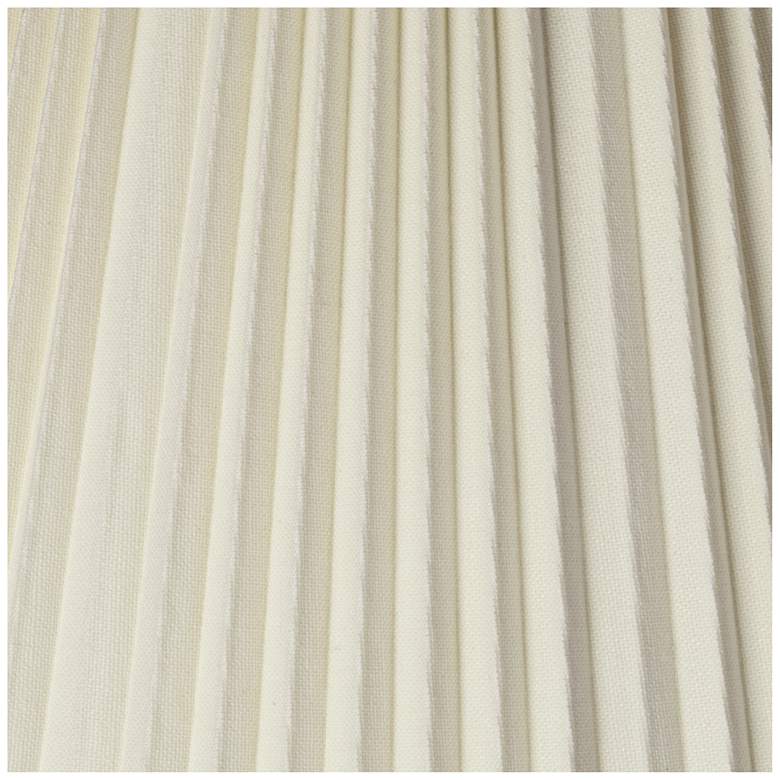 Image 2 Springcrest Mavin Off-White Knife Pleated Lamp Shade 9x17x12.25 (Spider) more views