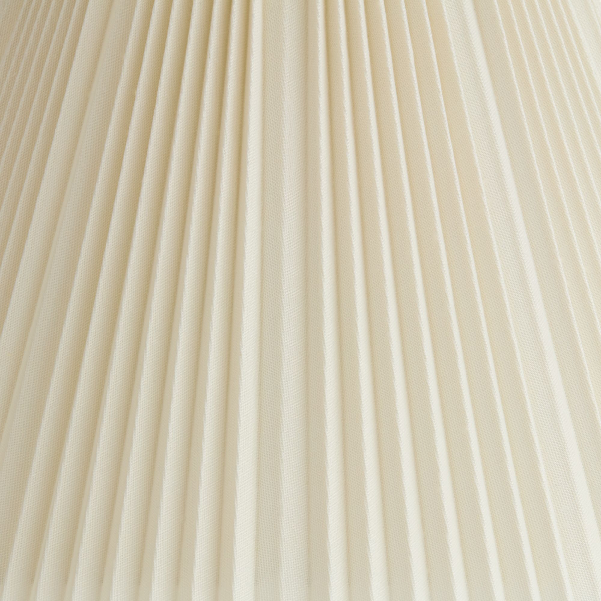 Image 7 Springcrest Mavin Off-White Knife Pleated Lamp Shade 9x17x12.25 (Spider) more views
