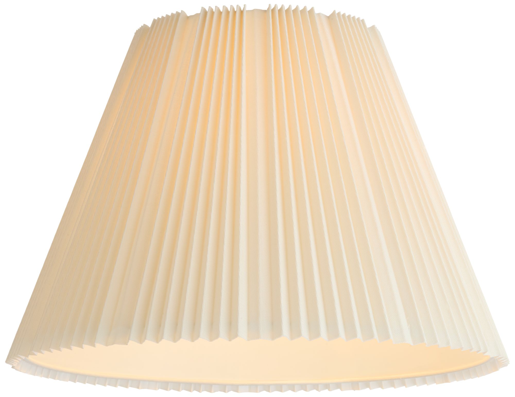 Springcrest Mavin Off-White Knife Pleated Lamp Shade 9x17x12.25 (Spider)