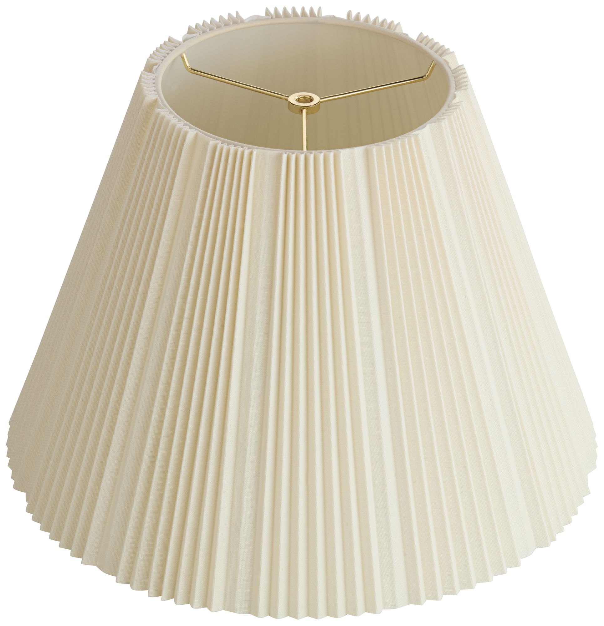 Springcrest Mavin Off-White Knife Pleated Lamp Shade 9x17x12.25 (Spider)