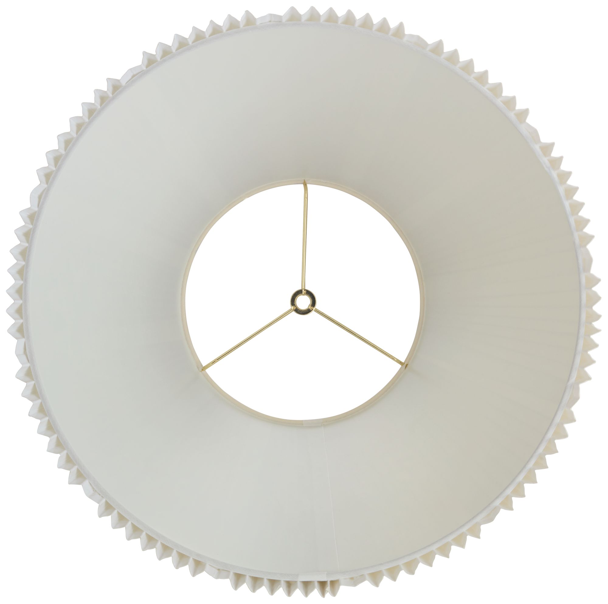 Springcrest Mavin Off-White Knife Pleated Lamp Shade 9x17x12.25 (Spider)
