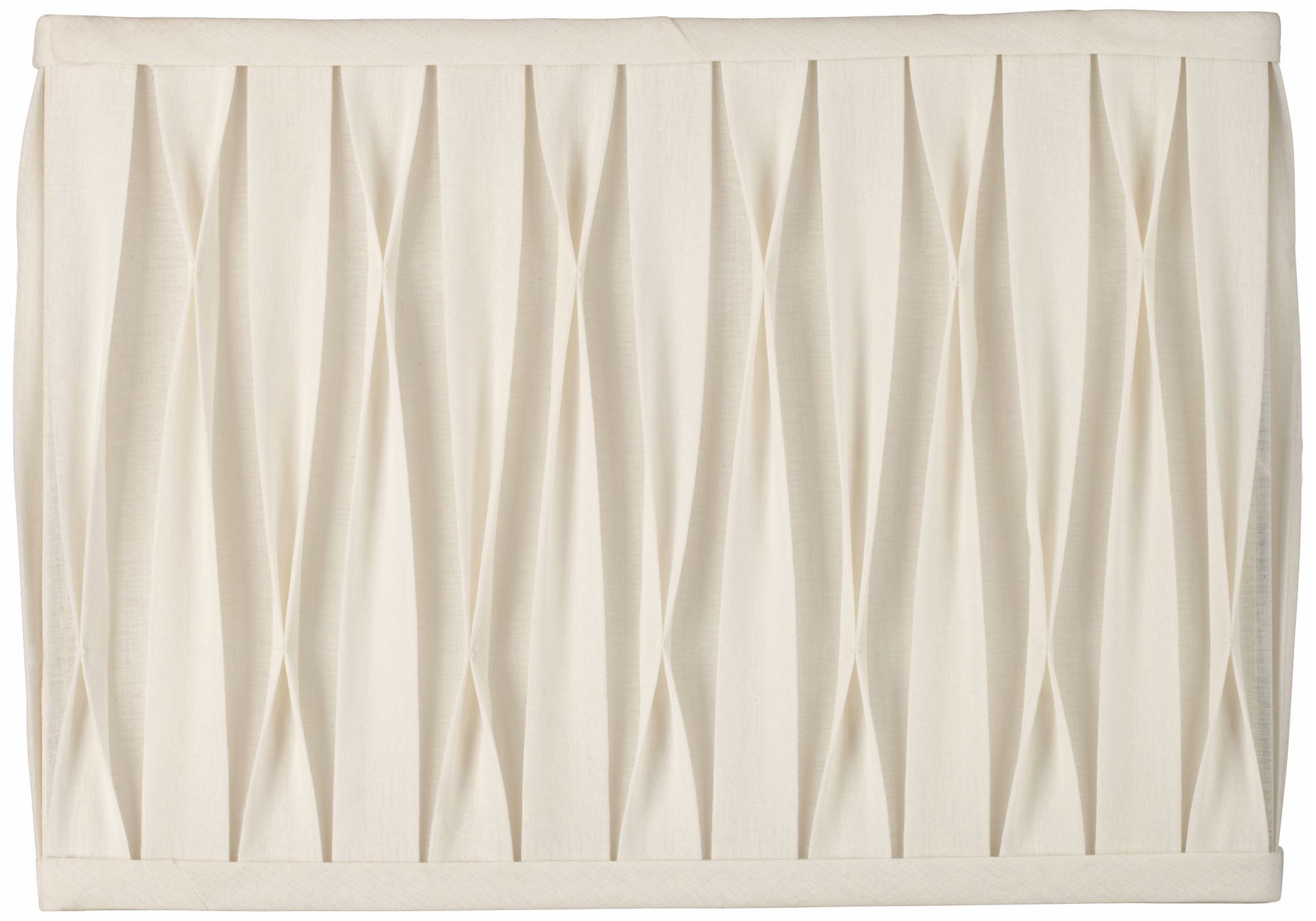 Image 2 Springcrest Maybell White Pleat Rectangle Shade 14/7x14/7x10 (Spider) more views