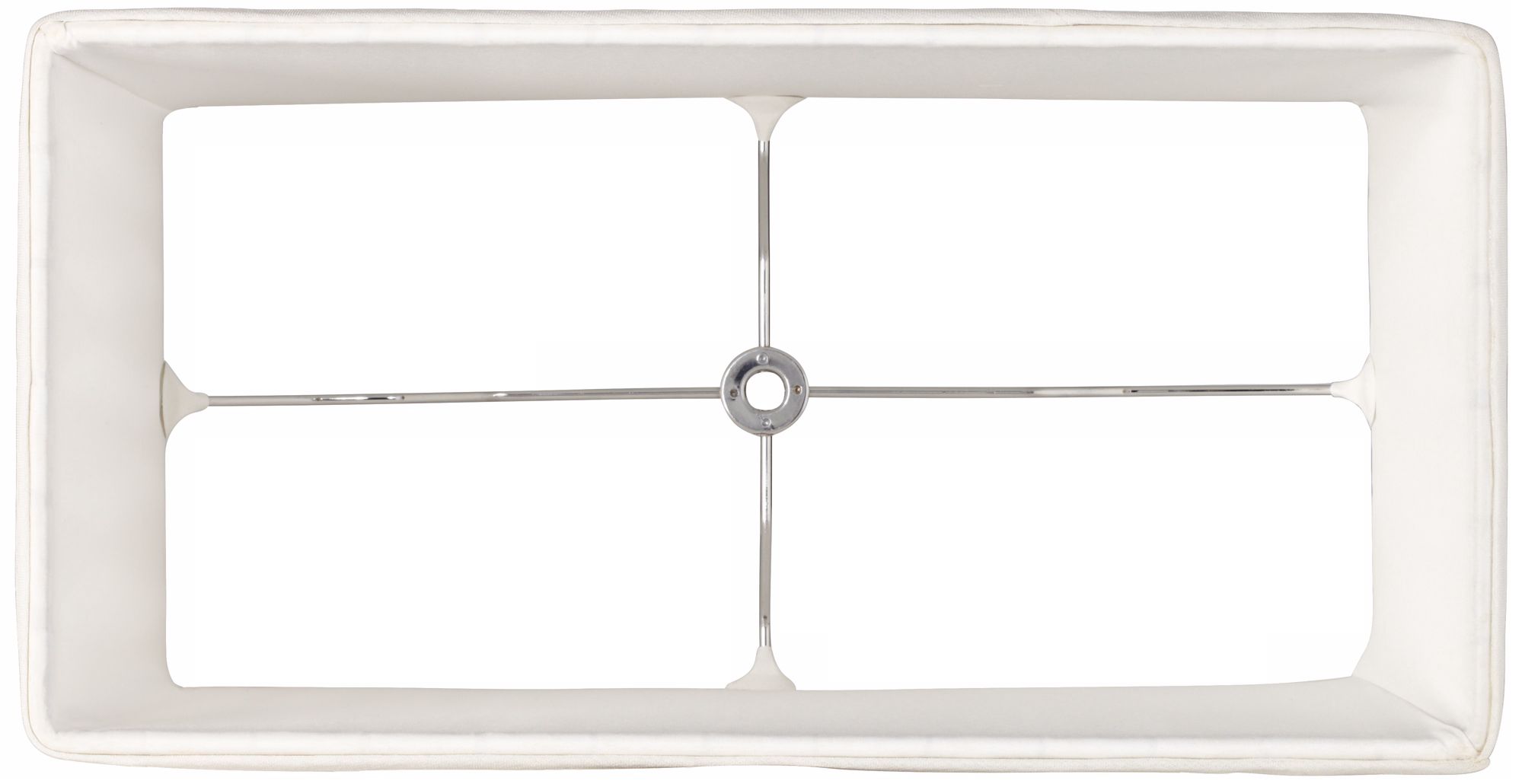 Image 4 Springcrest Maybell White Pleat Rectangle Shade 14/7x14/7x10 (Spider) more views