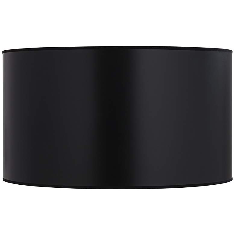 Image 1 Springcrest McKay Black Hardback Drum Lamp Shade 25x25x14 (Spider)